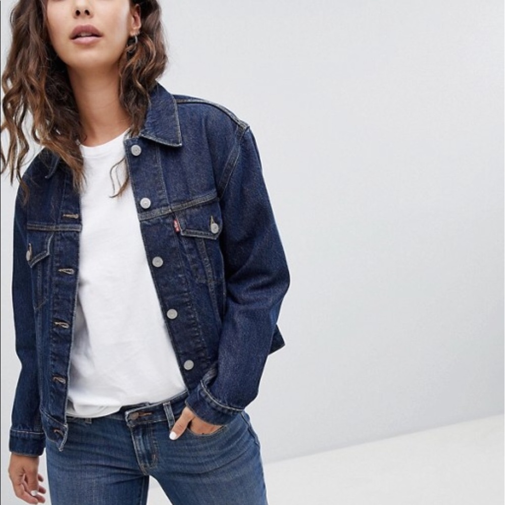 NWT Levi's Ex Boyfriend Trucker Jacket Vintage - Picture 2 of 5